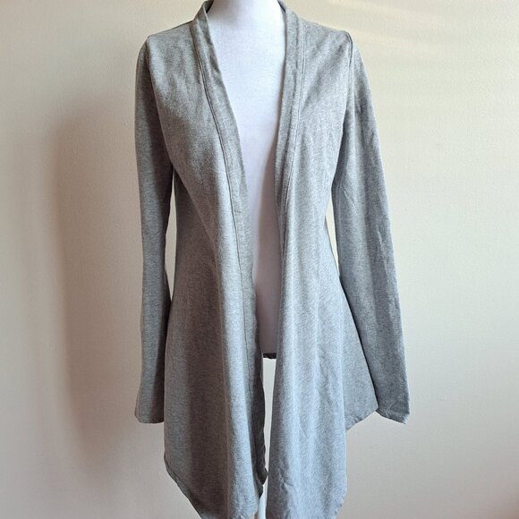 Twisted Heart Women's Grey Cardigan Sweater with Fleur de Lis Size S - Picture 2 of 15